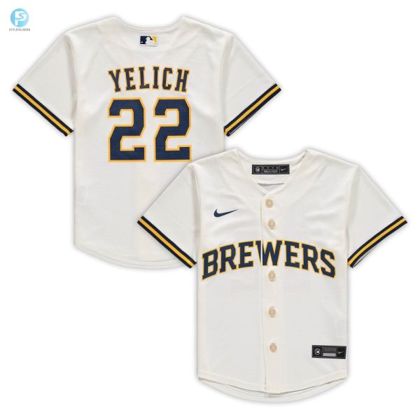 Yelich Kid Jersey Creamy Fun For Little Brewers Fans stylepulseusa 1 1