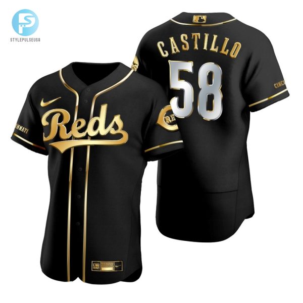 Get Pitcher Perfect Luis Castillo 58 Reds Black Jersey stylepulseusa 1