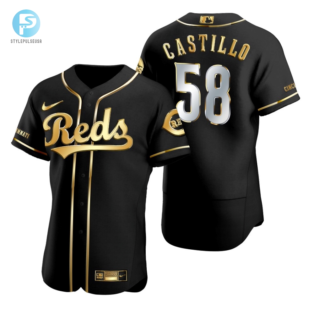 Get Pitcher Perfect Luis Castillo 58 Reds Black Jersey