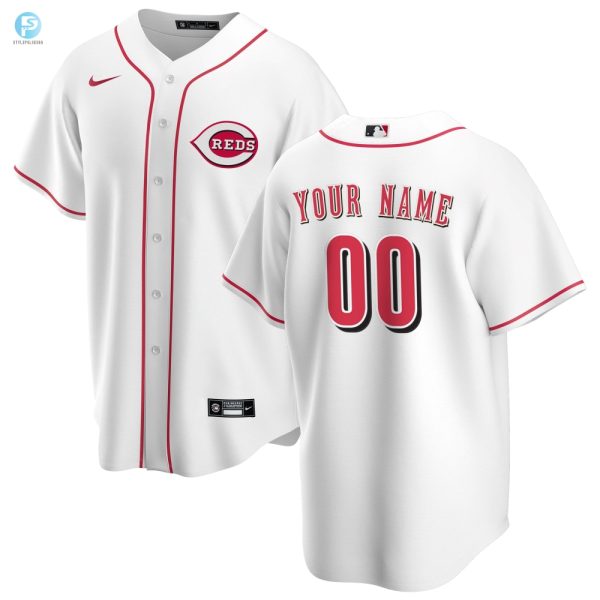 Cincinnati Reds Home Replica Custom Jersey White Custom Jerseys Mlb Ver 1 stylepulseusa 1