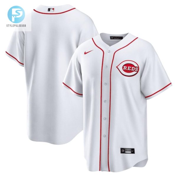 Cincinnati Reds Home Team Men Jersey White stylepulseusa 1