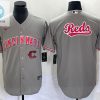 Cincinnati Reds Jersey Grey stylepulseusa 1