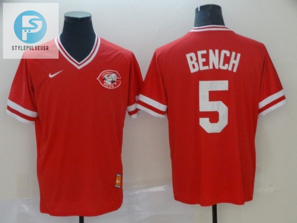 Cincinnati Reds Johnny Bench 5 2020 Mlb Orange Jersey 