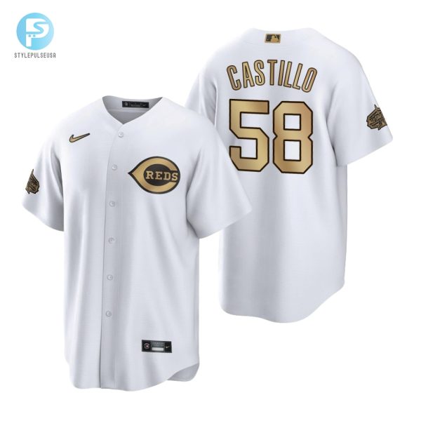 Cincinnati Reds Luis Castillo White 202223 Allstar Game Jersey stylepulseusa 1