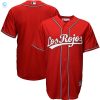 Cincinnati Reds Majestic Alternate Los Rojos Cool Base Jersey Scarlet Mlb stylepulseusa 1