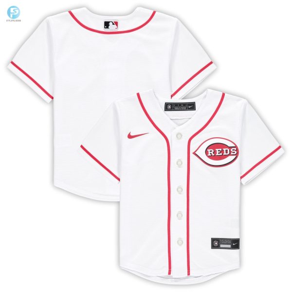 Cincinnati Reds Preschool Home Replica Team Jersey White Mlb stylepulseusa 1