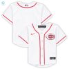 Cincinnati Reds Toddler Replica Team Jersey White Mlb stylepulseusa 1