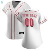 Cincinnati Reds Womens Home Replica Custom Jersey White Custom Jerseys Mlb stylepulseusa 1