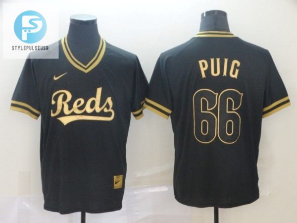 Cincinnati Reds Yasiel Puig 66 2020 Mlb Black Jersey stylepulseusa 1