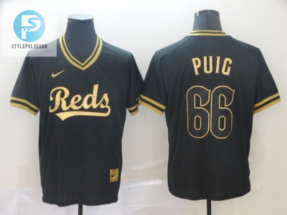 Cincinnati Reds Yasiel Puig 66 2020 Mlb Black Jersey 