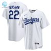 Clayton Kershaw 22 Los Angeles Dodgers Home Men Jersey White stylepulseusa 1