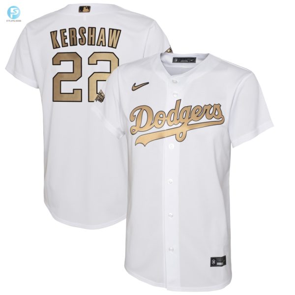 Clayton Kershaw Los Angeles Dodgers 2022 Mlb Allstar Game Replica Player Jersey White Mlb stylepulseusa 1