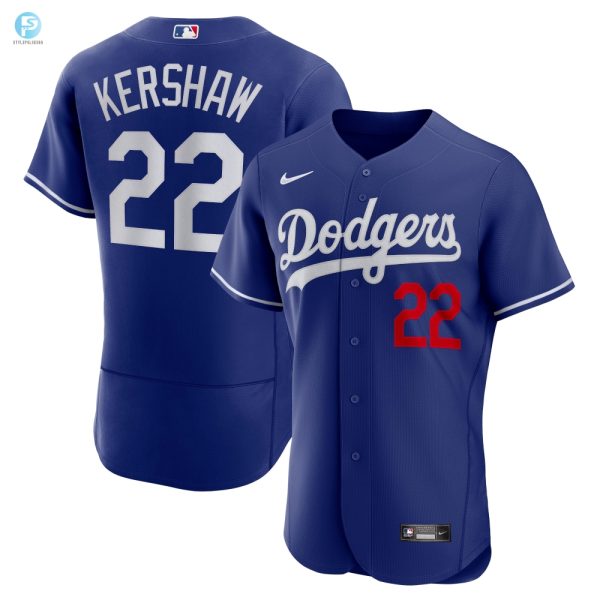 Clayton Kershaw Los Angeles Dodgers Alternate Authentic Player Jersey Royal Mlb stylepulseusa 1 1