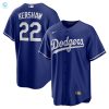 Clayton Kershaw Los Angeles Dodgers Alternate Replica Player Name Jersey Royal Mlb stylepulseusa 1