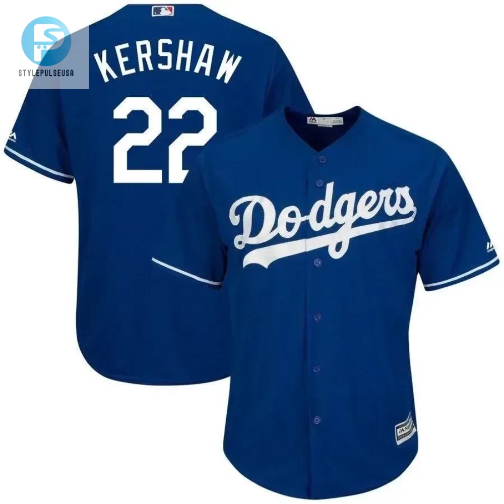 Clayton Kershaw Los Angeles Dodgers Big And Tall Alternate Cool Base Player Jersey  Royal 