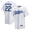 Clayton Kershaw Los Angeles Dodgers Home Replica Player Name Jersey White Mlb stylepulseusa 1