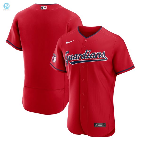 Cleveland Guardians Alternate Authentic Team Jersey Red Mlb stylepulseusa 1