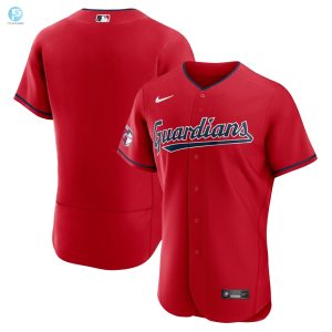 Cleveland Guardians Alternate Authentic Team Jersey Red Mlb stylepulseusa 1 1