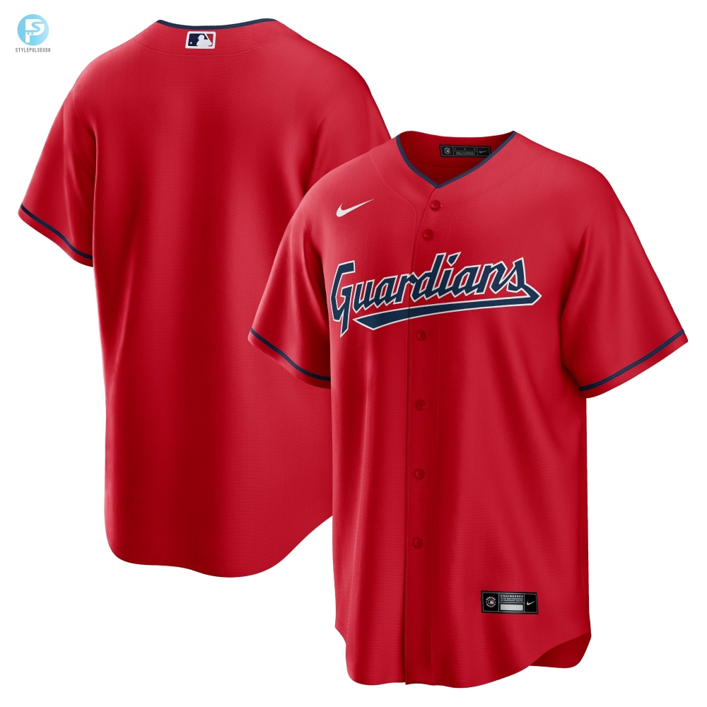 Cleveland Guardians Alternate Replica Team Jersey  Red Mlb 