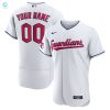 Cleveland Guardians Official Authentic Custom Jersey White Custom Jerseys Mlb stylepulseusa 1