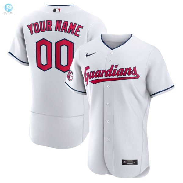 Cleveland Guardians Official Authentic Custom Jersey White Custom Jerseys Mlb stylepulseusa 1 1