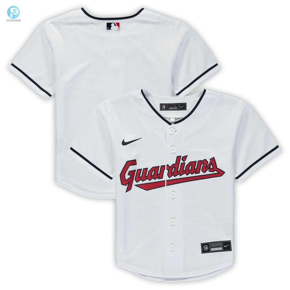 Cleveland Guardians Preschool Home Replica Team Jersey  White Mlb 