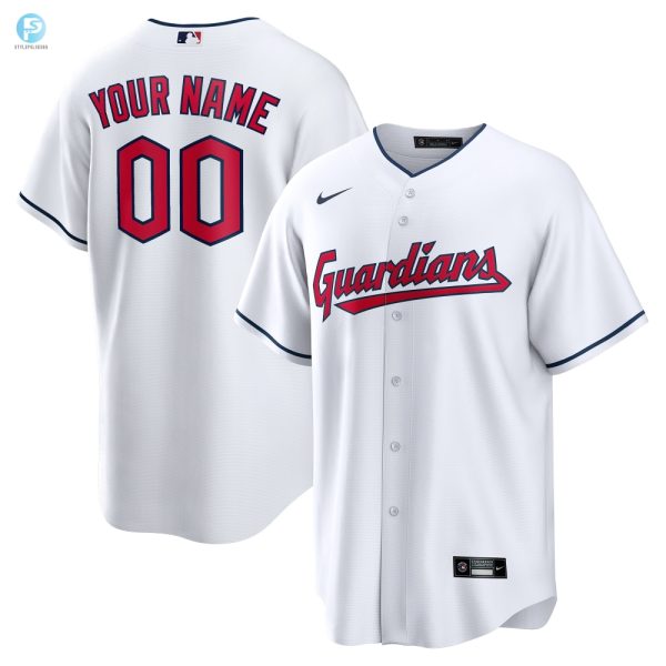 Cleveland Guardians Replica Custom Jersey White Custom Jerseys Mlb stylepulseusa 1