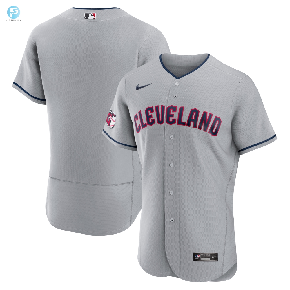 Cleveland Guardians Road Authentic Team Jersey  Gray Mlb 