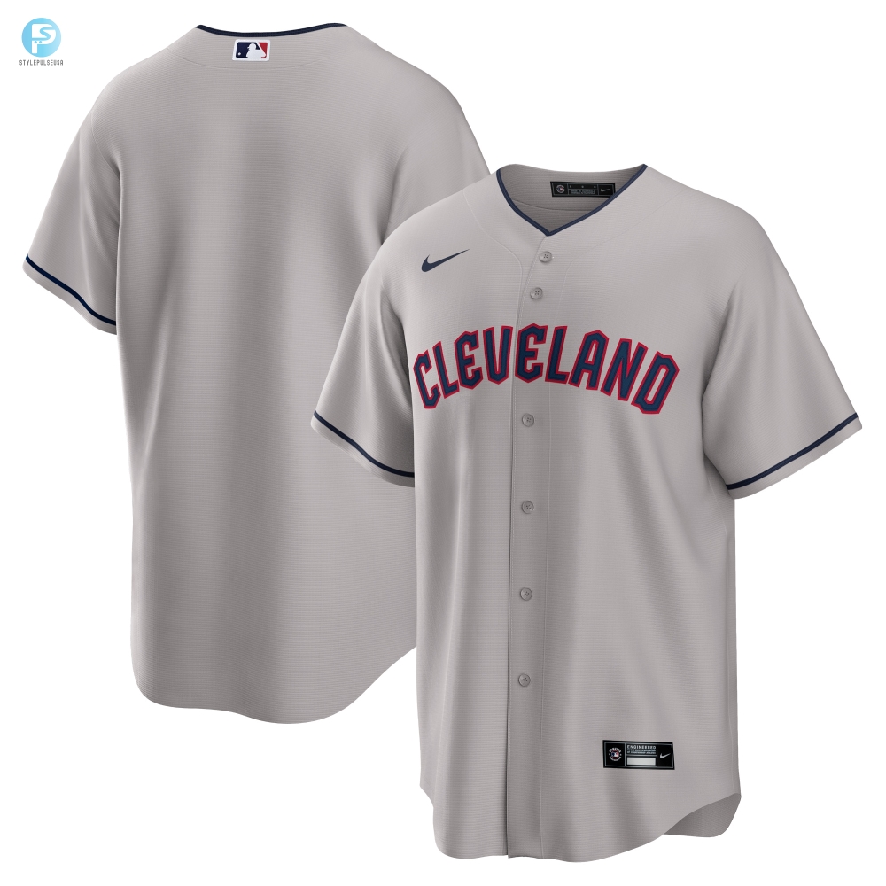 Cleveland Guardians Road Replica Jersey Gray Mlb 