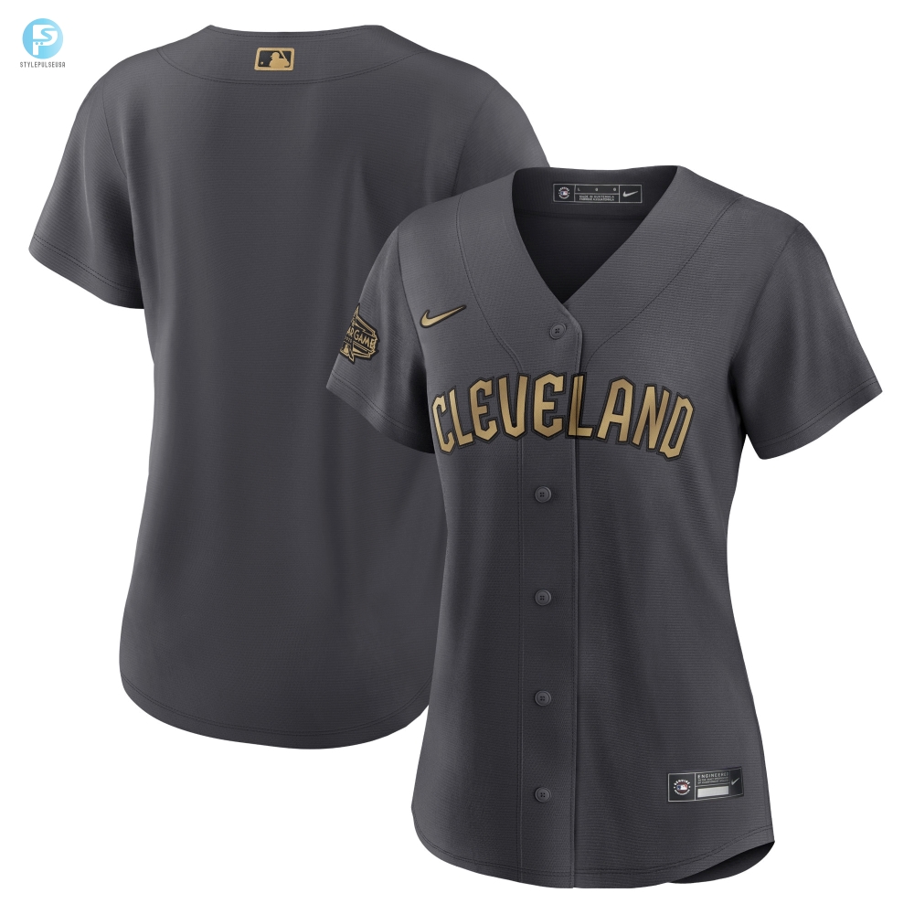 Cleveland Guardians Womens 2022 Mlb Allstar Game Replica Blank Jersey  Charcoal Mlb 