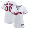 Cleveland Guardians Womens Replica Custom Jersey White Custom Jerseys Mlb stylepulseusa 1