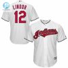 Cleveland Indians Official Cool Base Francisco Lindor Player Jersey White stylepulseusa 1