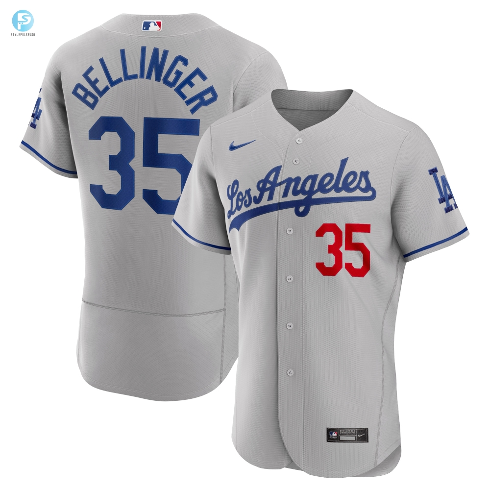 Cody Bellinger Los Angeles Dodgers Road Authentic Player Jersey  Gray Mlb 