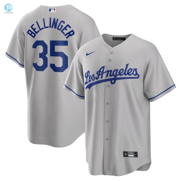 Cody Bellinger Los Angeles Dodgers Road Replica Player Name Jersey Gray Mlb stylepulseusa 1 1