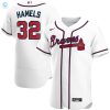 Cole Hamels Atlanta Braves Home Authentic Player Jersey White Mlb stylepulseusa 1