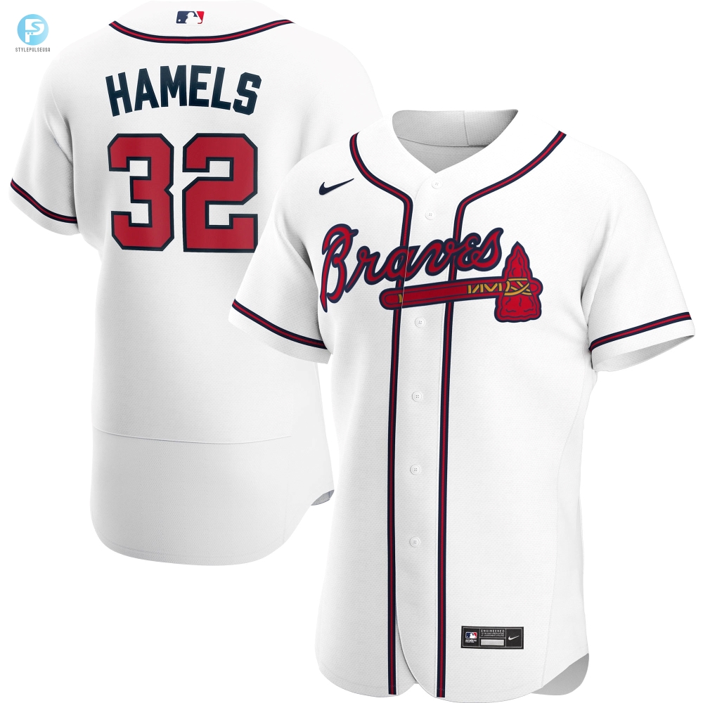 Cole Hamels Atlanta Braves Home Authentic Player Jersey  White Mlb 