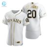 Colorado Rockies 20 Ian Desmond Mlb Golden Brandedition White Jersey Gift For Rockies Fans stylepulseusa 1