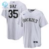 Colorado Rockies 35 Elias Daz White Cool Base Stitched Baseball Jersey stylepulseusa 1