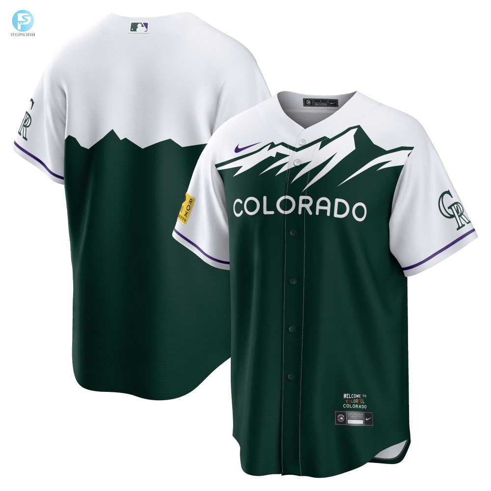 Colorado Rockies 2022 City Connect Replica Team Jersey  Green Mlb 