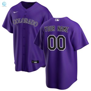 Colorado Rockies Alternate Replica Custom Jersey Purple Custom Jerseys Mlb stylepulseusa 1 1