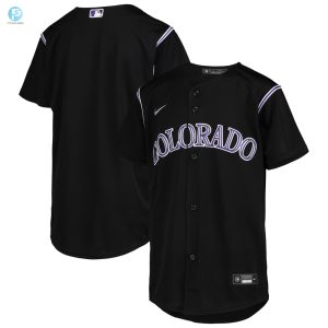 Colorado Rockies Alternate Replica Team Jersey Black Mlb Ver 1 stylepulseusa 1 1