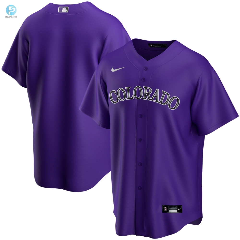 Colorado Rockies Alternate Replica Team Jersey Purple Mlb 