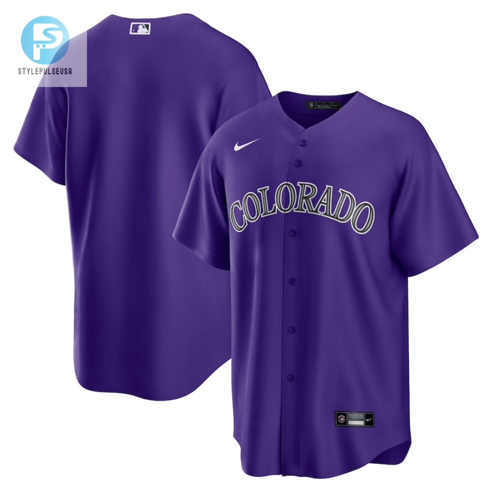 Colorado Rockies Alternate Team Men Jersey  Purple 