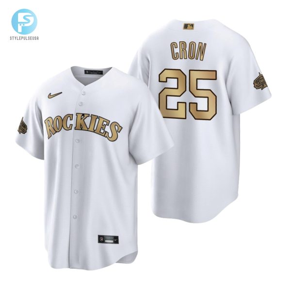 Colorado Rockies C.J. Cron White 202223 Allstar Game Jersey stylepulseusa 1 1