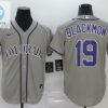 Colorado Rockies Charlie Blackmon 19 2020 Mlb Grey Jersey stylepulseusa 1