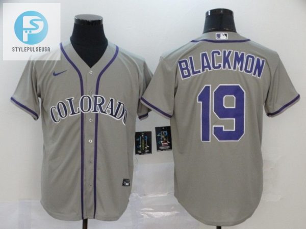 Colorado Rockies Charlie Blackmon 19 2020 Mlb Grey Jersey stylepulseusa 1