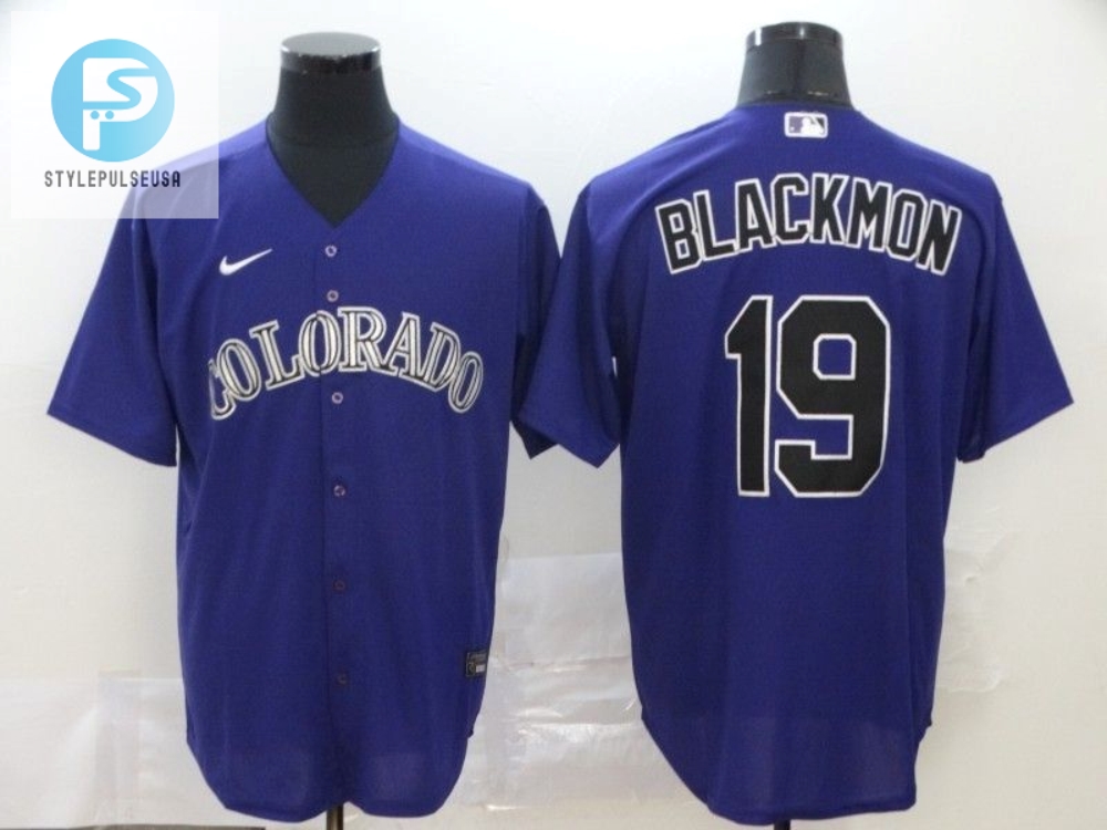 Colorado Rockies Charlie Blackmon 19 2020 Mlb Navy Blue Jersey 