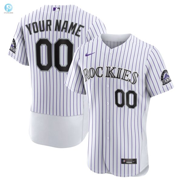 Colorado Rockies Home Authentic Custom Jersey White Custom Jerseys Mlb stylepulseusa 1