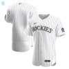 Colorado Rockies Home Authentic Team Jersey White Mlb stylepulseusa 1