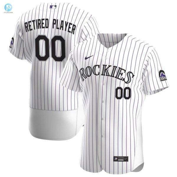 Colorado Rockies Home Pickaplayer Retired Roster Authentic Jersey White Custom Jerseys Mlb stylepulseusa 1